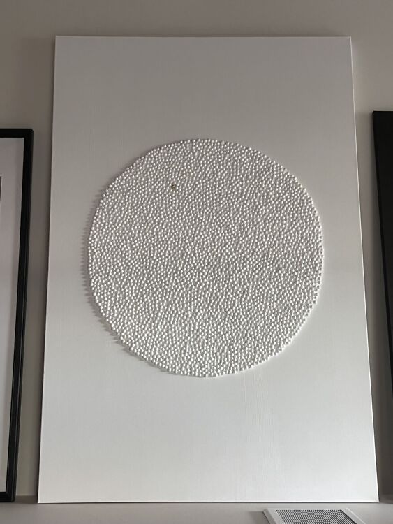 Akrüülmaal lõuendil White Lagoon. Eesti kunst.