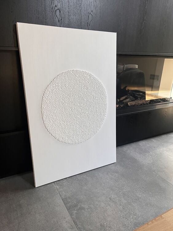 Akrüülmaal lõuendil White Lagoon. Eesti kunst.