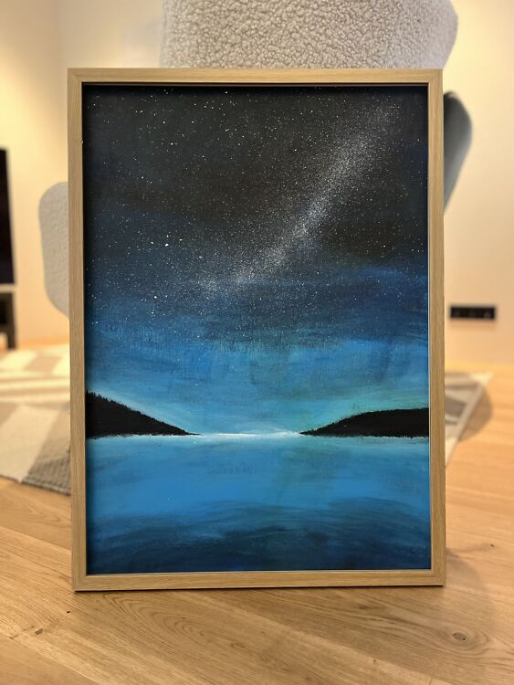 Akrüülmaal. The Milky Way.