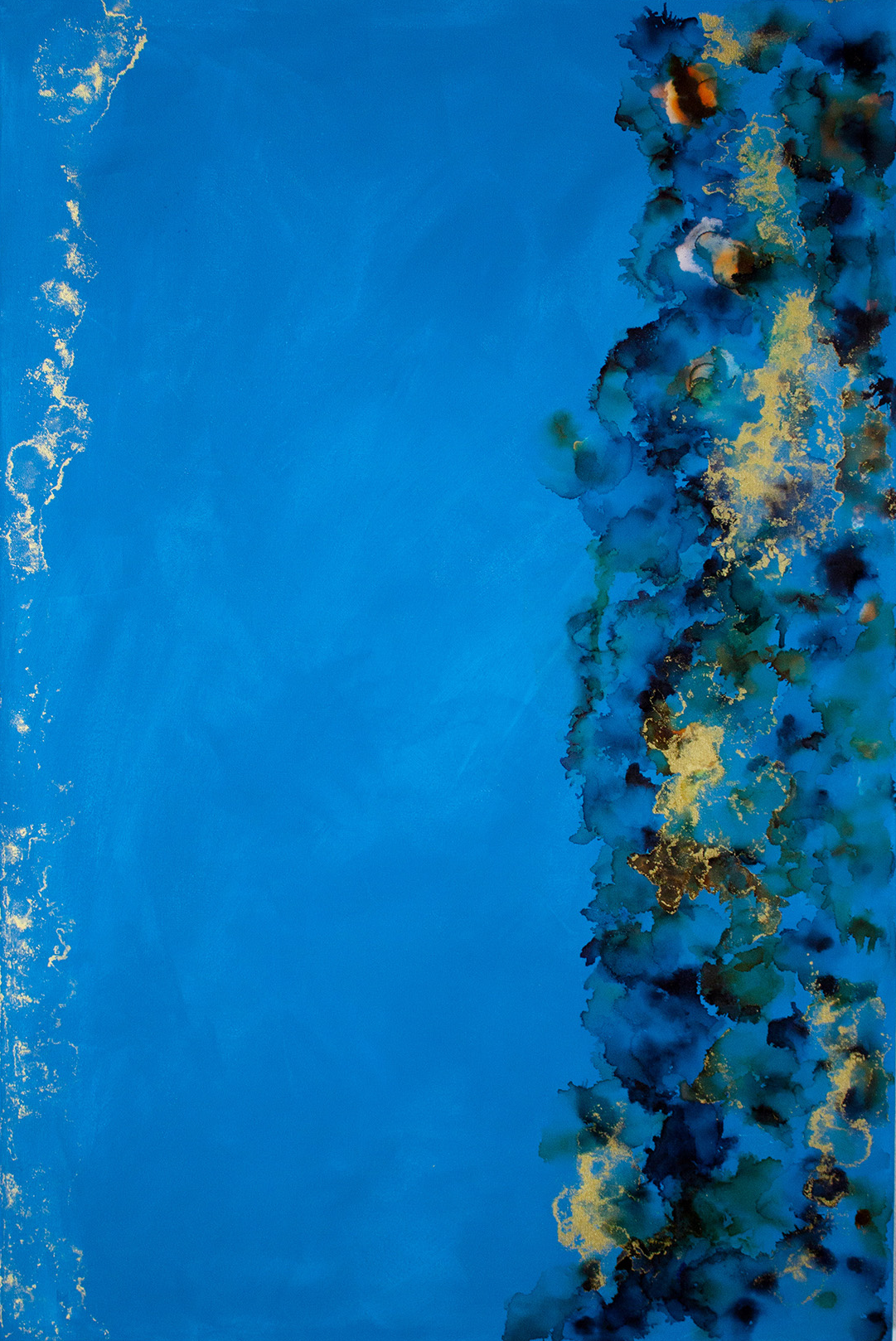 Akruulmaal_Eesti kunst_theflosedit sinine ja kuldne