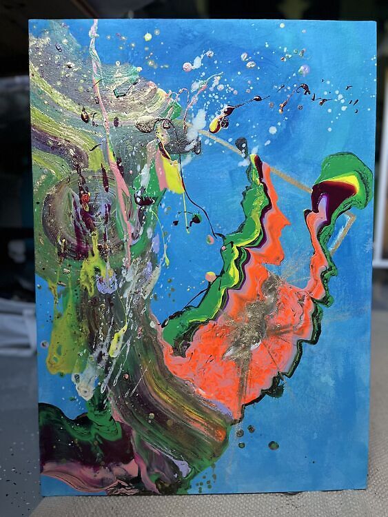 Akrüülmaal. Spring Memories.