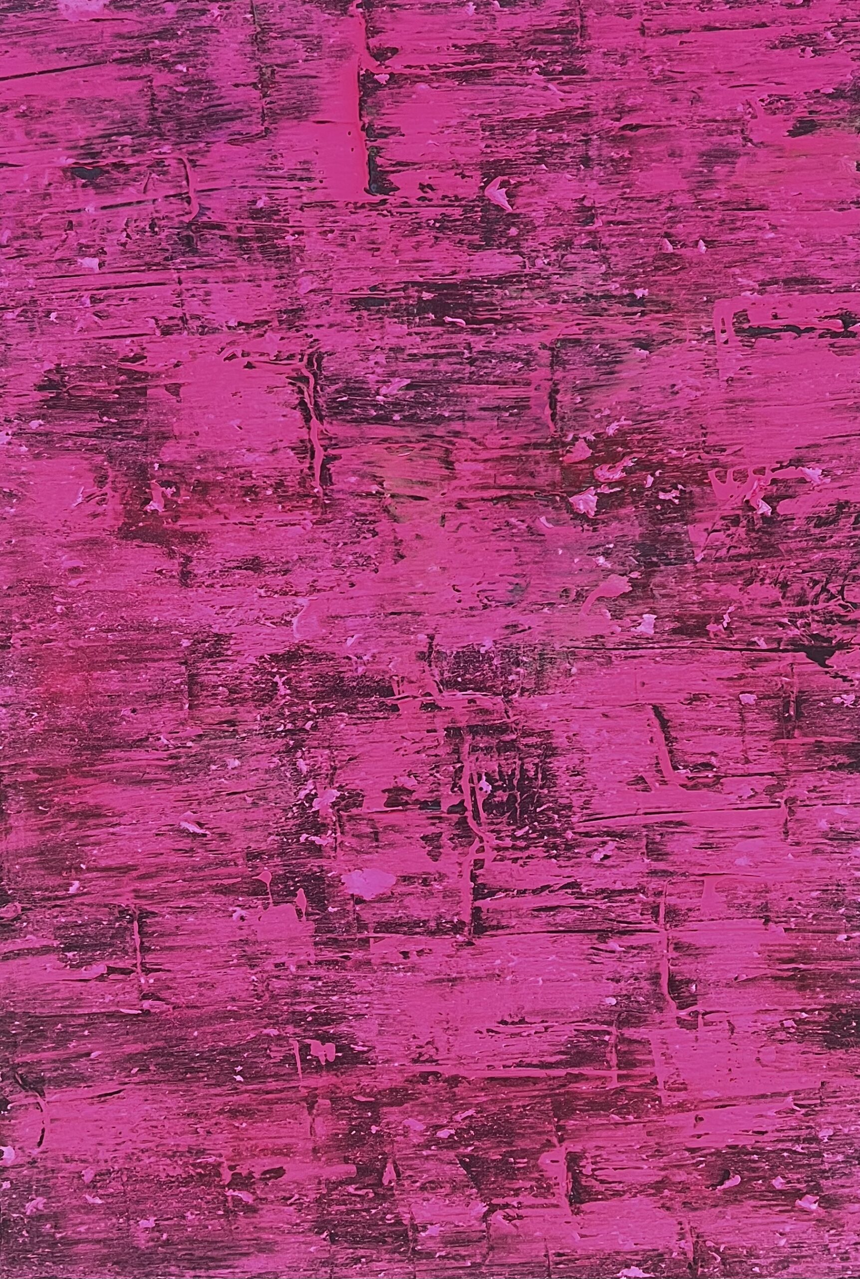 Struktuurne akrüülmaal "Purpurne Torm / Mauve Squall", kus mustal taustal on kujutatud reljeefseid vormid. Luksuslik ja sügava tekstuuriga lillar-oosa seinakunst - the flos edit.